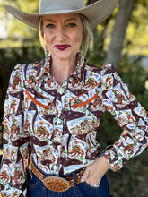 Cowboy Stamp pearl snap