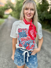 The Floral flag tee