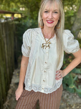 The Everly Eyelet blouse