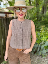 The Giddy Gingham vest