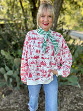 The Holiday Vintage toile top