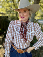 The Browning gingham pearl snap