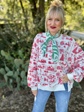 The Holiday Vintage toile top