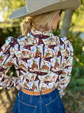 Cowboy Stamp pearl snap