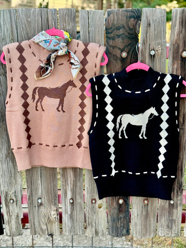 The Hickory horse vest ~ 2 colors