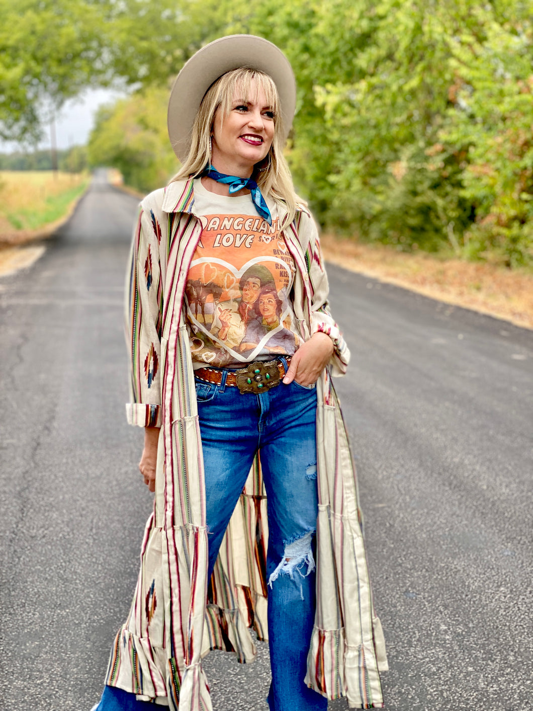 Southwest sunset duster dress Jesses Jewelz Southwest sunset duster dress Jesses Jewelz