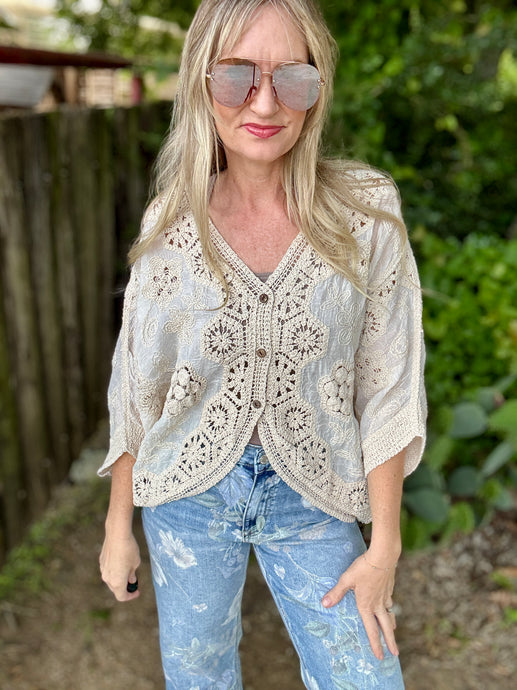 The Crochet Cover top