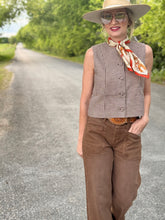 The Giddy Gingham vest