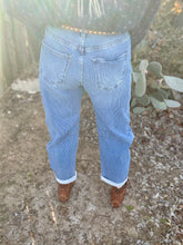 The Textured barrel jeans