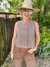 The Giddy Gingham vest