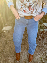 The Textured barrel jeans