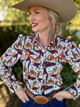 Cowboy Stamp pearl snap