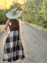 The Plaid popper dress