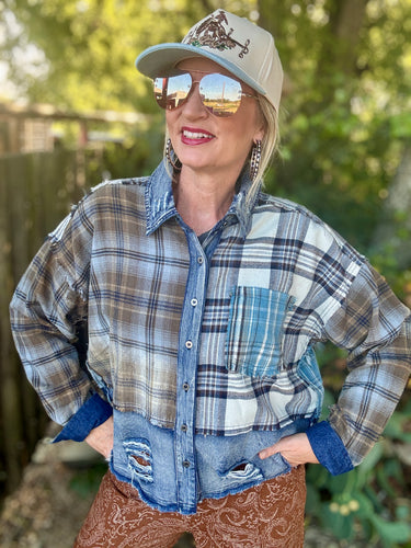The Durango plaid button up
