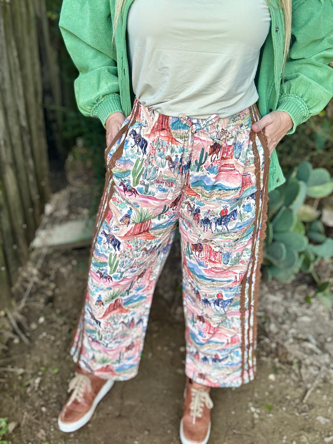 The western watercolor pants