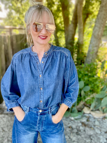 The Dixie denim top