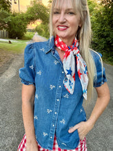 The Dixon denim pearl snap