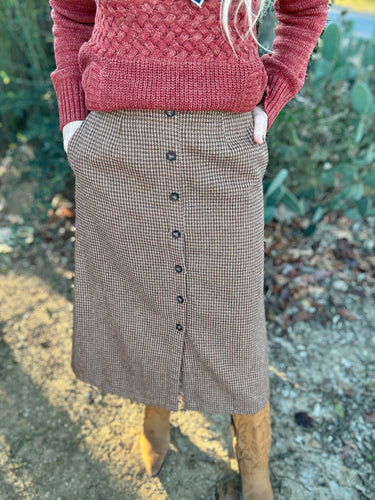 The Houndstooth skirt