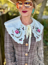 The Cross stitch collared blouse