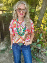The Bandana bouquet blouse