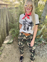 Back in the saddle Ringer crop top