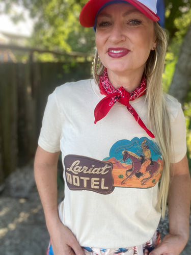 The Lariat motel tee