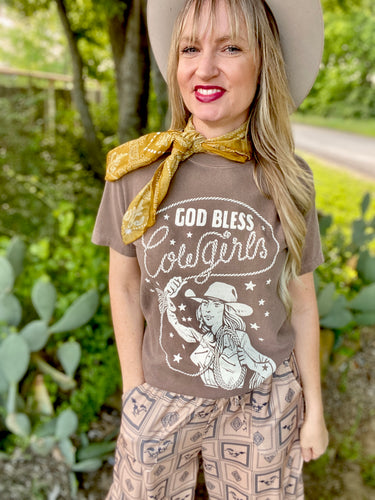 God bless cowgirls tee