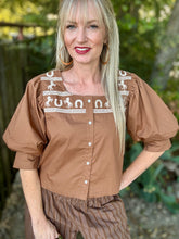 The Caramello blouse