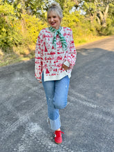 The Holiday Vintage toile top