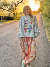 Where you need to be REVERSIBLE sweatshirt