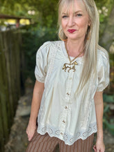 The Everly Eyelet blouse