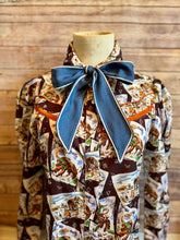 The Denim Trail knot twilly