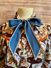 The Denim Trail knot twilly