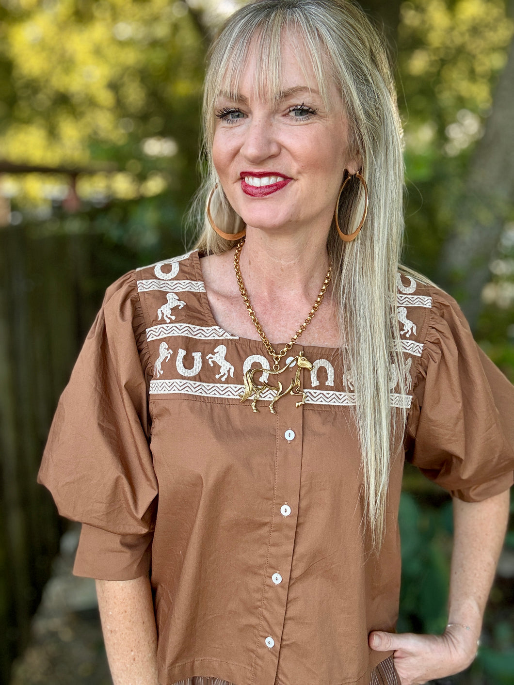 The Caramello blouse
