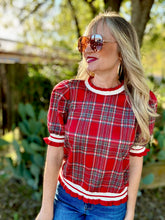 The Parchment plaid top