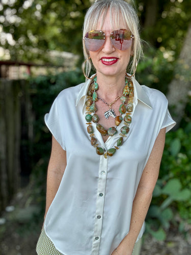 The Whip cream blouse