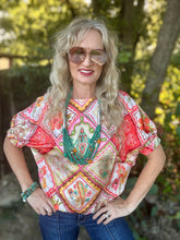 The Bandana bouquet blouse