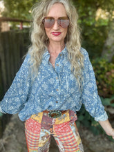 The Blue bandana button up