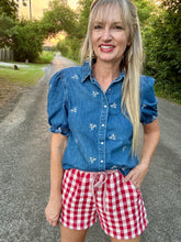 The Dixon denim pearl snap
