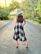 The Plaid popper dress
