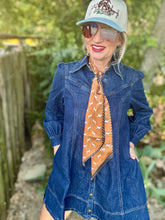 The Flare denim dress