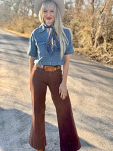 The Long crop denim top