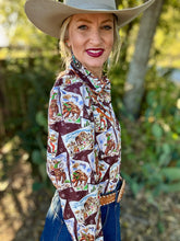 Cowboy Stamp pearl snap