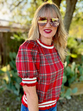 The Parchment plaid top