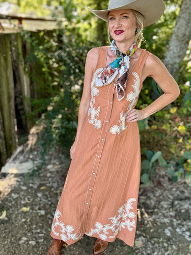 The Appaloosa apricot dress