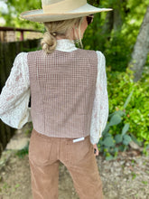 The Giddy Gingham vest