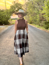 The Plaid popper dress