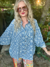 The Blue bandana button up