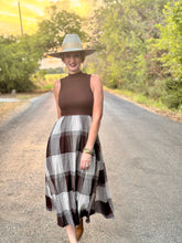 The Plaid popper dress