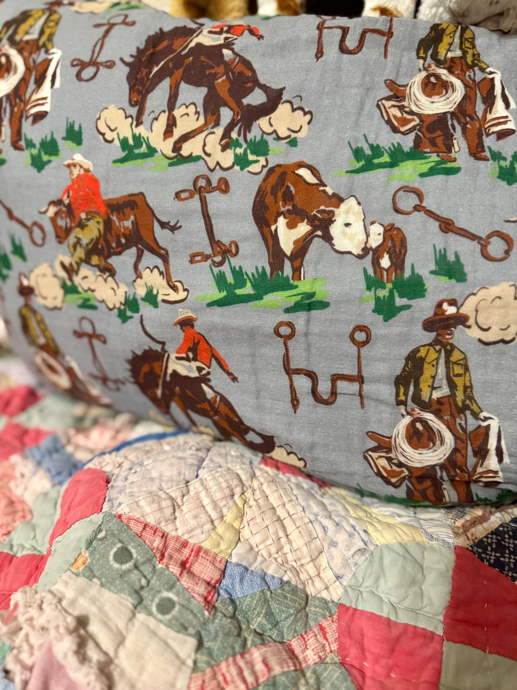 Cuddle up cowboy shams